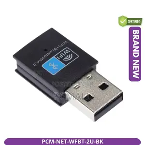2in1 Usb 2.0 Wifi 4 Bluetooth 4.0 Dongle New Black