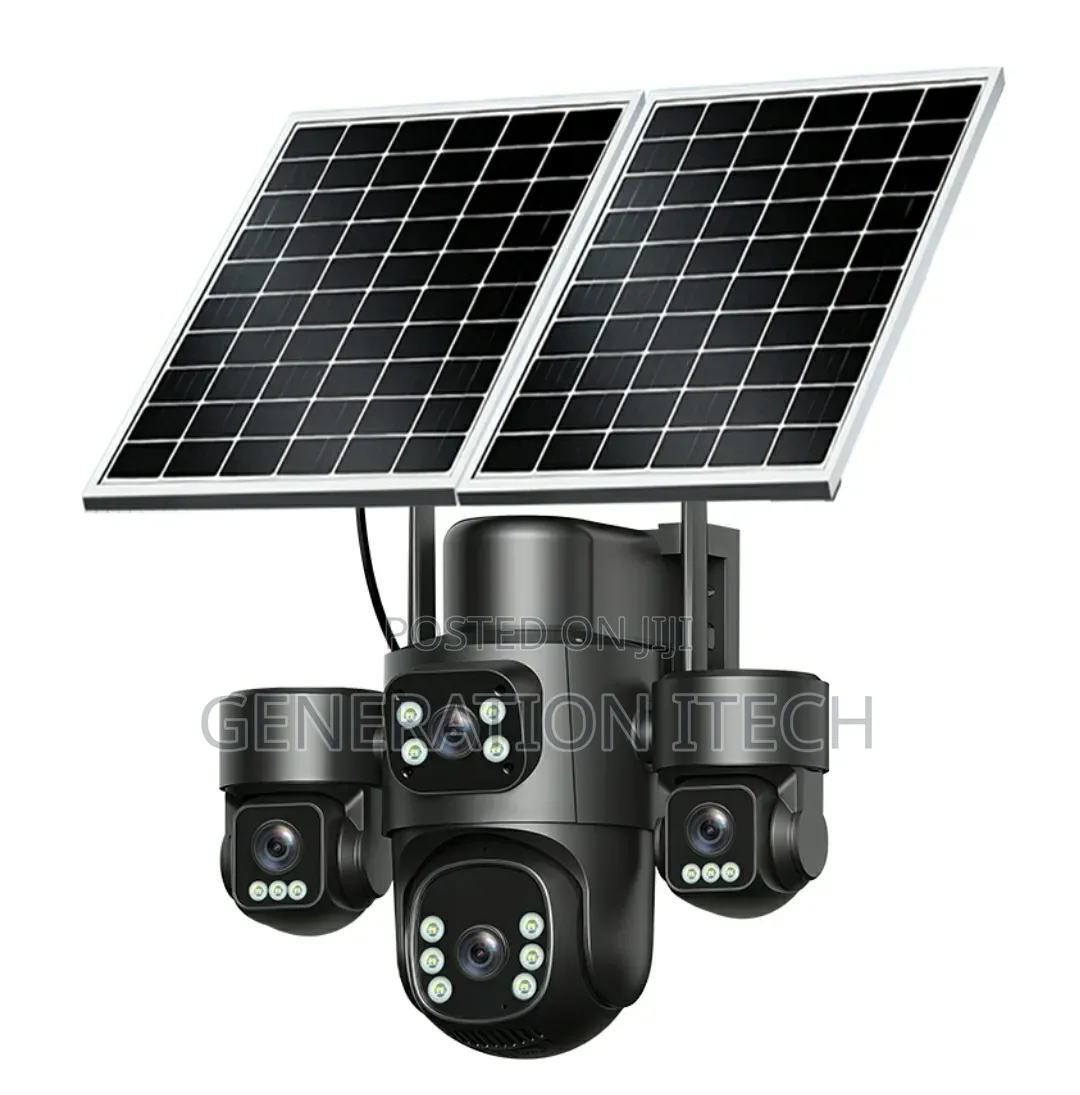 4 Lens Solar Camera - Aov Technology- 4g With 20mp and 24 HRS Recordin