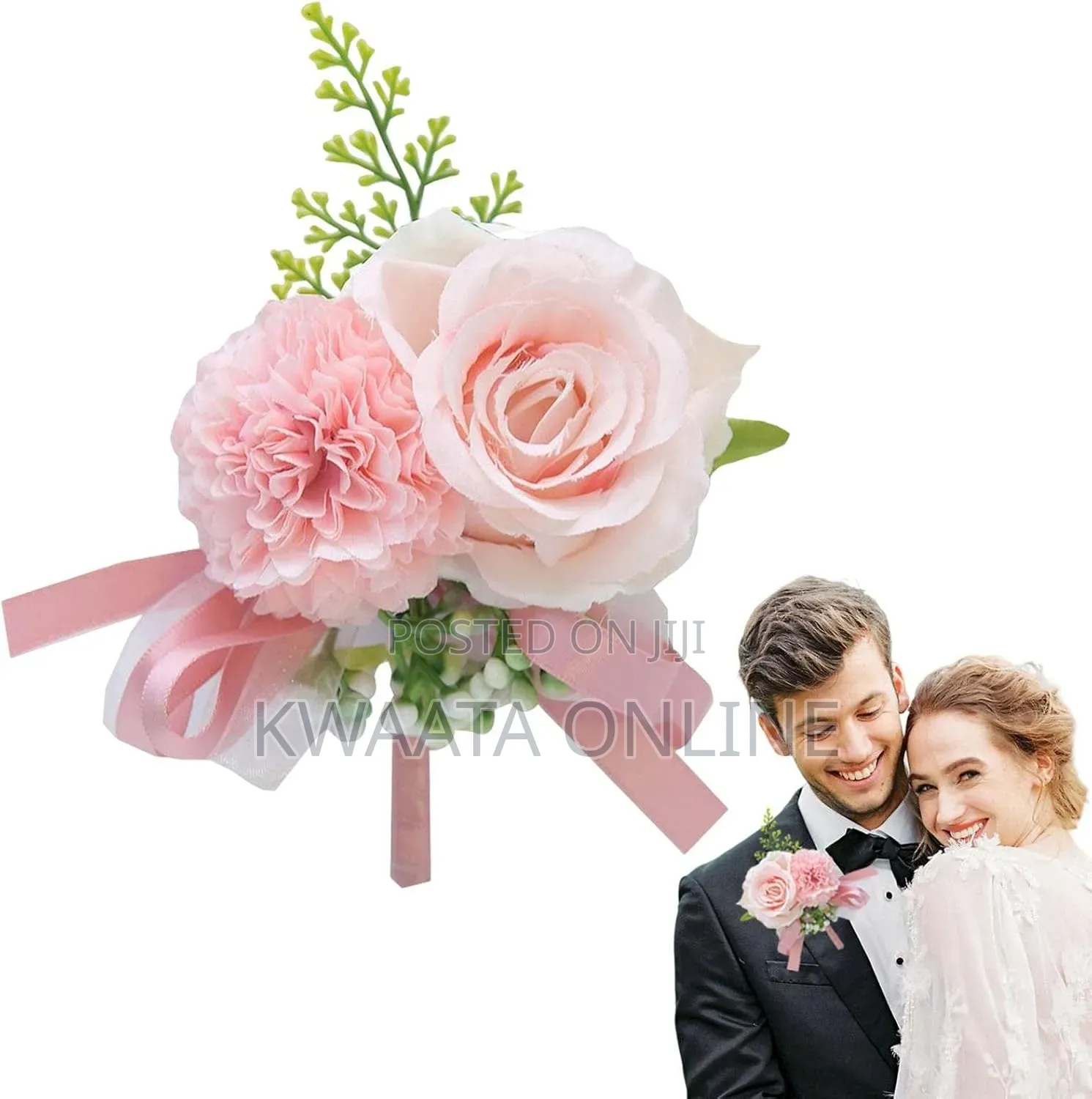 Artificial Boutonnieres Flower Suit/Wrist for Groom and Best Man