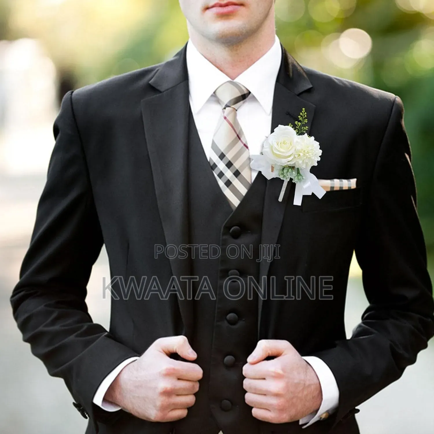 Artificial Boutonnieres Flower Suit/Wrist for Groom and Best Man