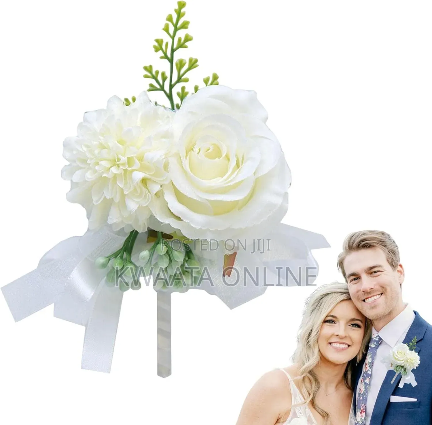 Artificial Boutonnieres Flower Suit/Wrist for Groom and Best Man
