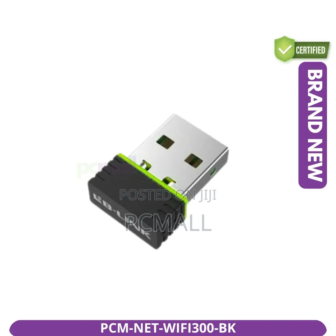 Mini Usb Wifi Adapter 300mbps Dongle Brand New Black
