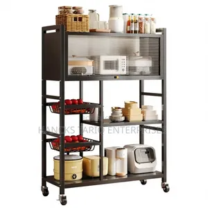 Multi-Functional Kitchen Storage Rack With Cabinet