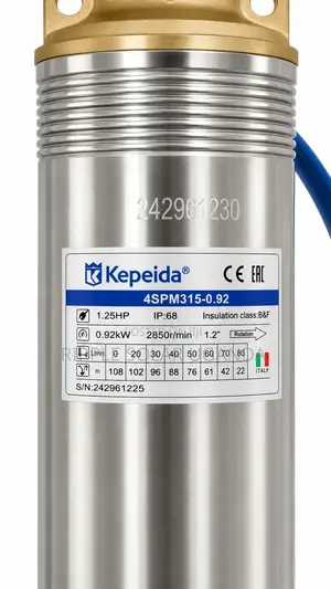 920w Ac Electric Deep Well Borehole Pump 108m Head 5800l/H