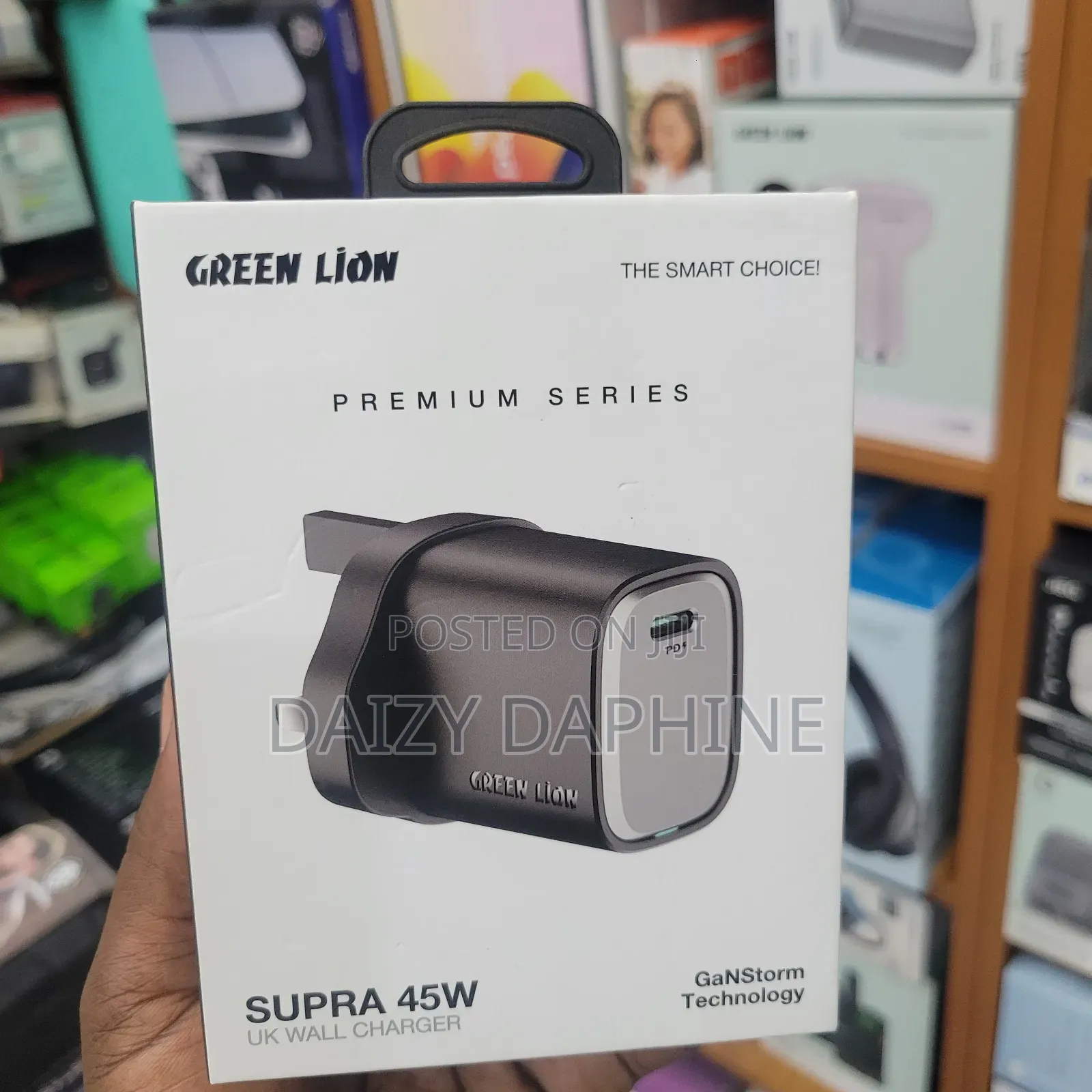 Green Lion Supra 45w Wall Charger Featuring Ganstorm Technology