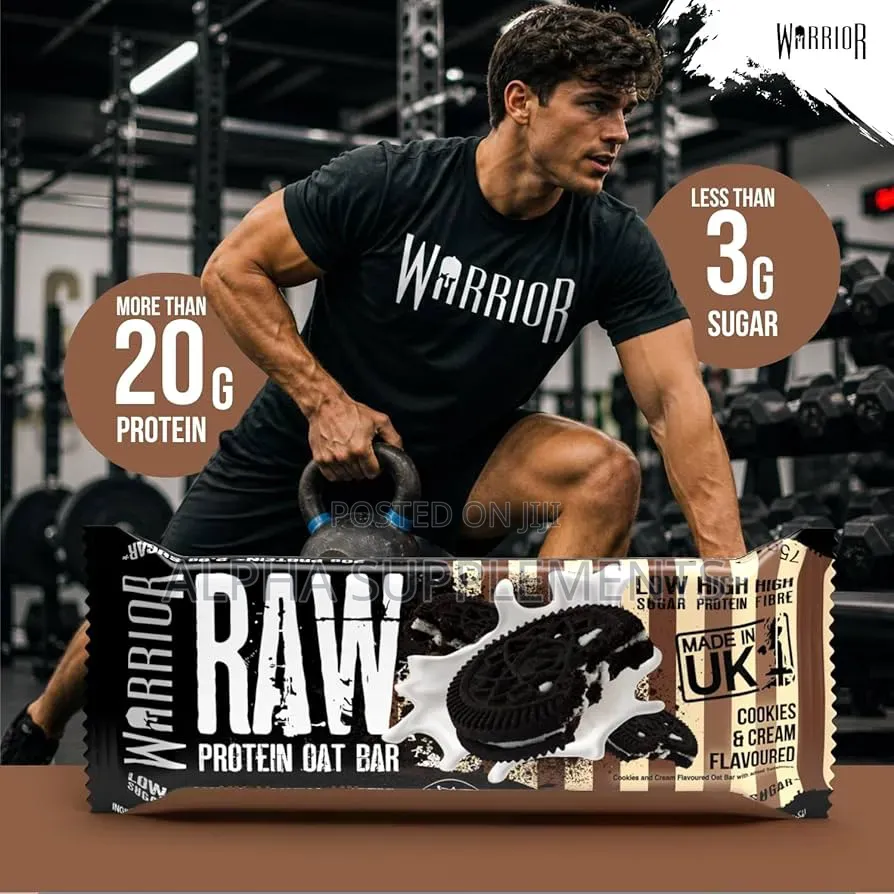 Warrior Protein Bar –20g Protein, Low Sugar [Cookies And Cream](1 Bar)