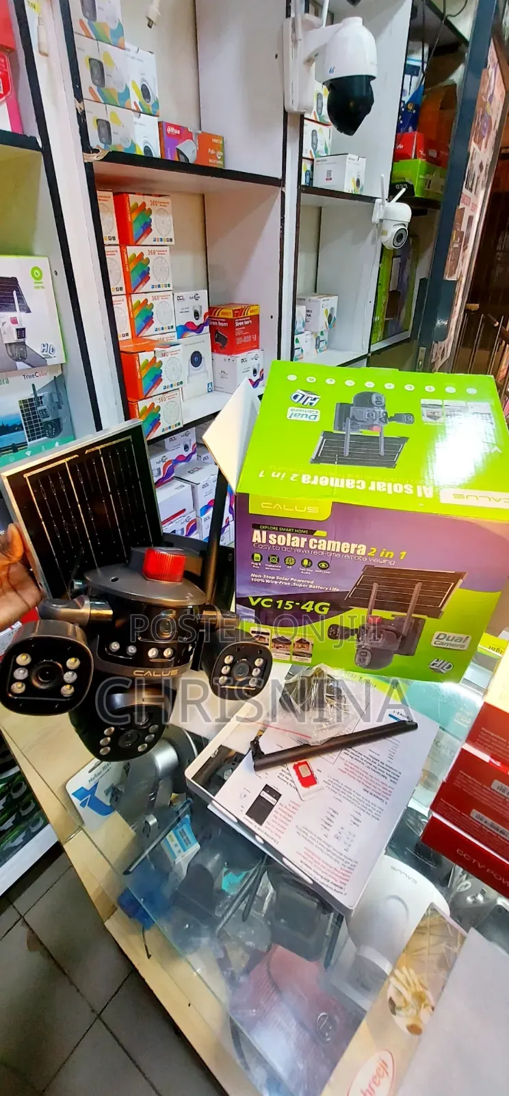 Calus Ai 4g Solar Security Camera – Dual Lens, Wire-Free Monitoring