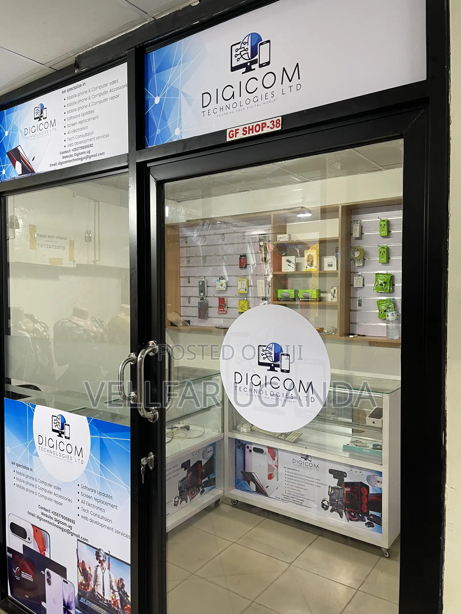 Business Glass Sticker Branding