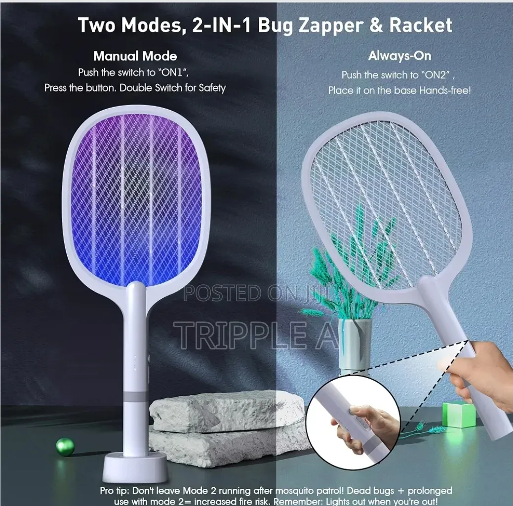 3 in 1 Electric Mosquito Swatter Mosquito Killer