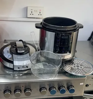 Simbaland 7-Liter Electric Pressure Cooker With Steamer Rack - Silver