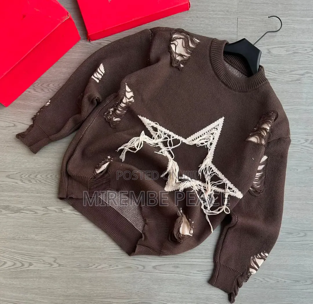 Distressed Knitted Sweaters
