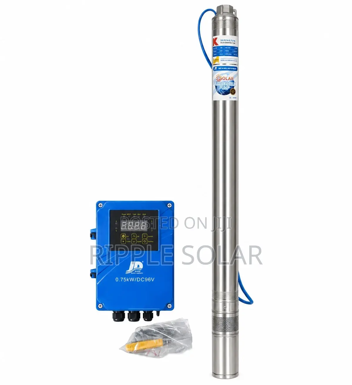 Solar Water Pump 750w 69m Head Deep Well Borehole 4500l/H 96v