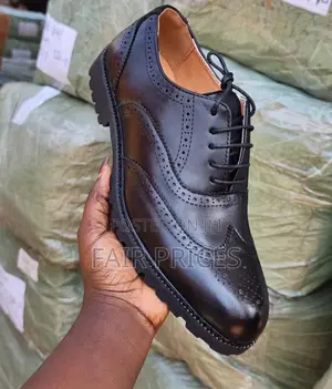 Merello Oxfords Laced Black Office Shoes