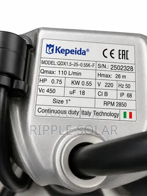 550w Ac Submersible Water Pump 26m Head 6600l/H 220v