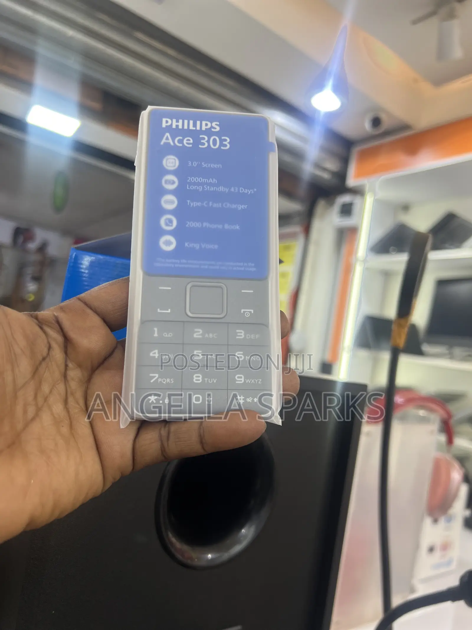 New Philips Ace 303 Black