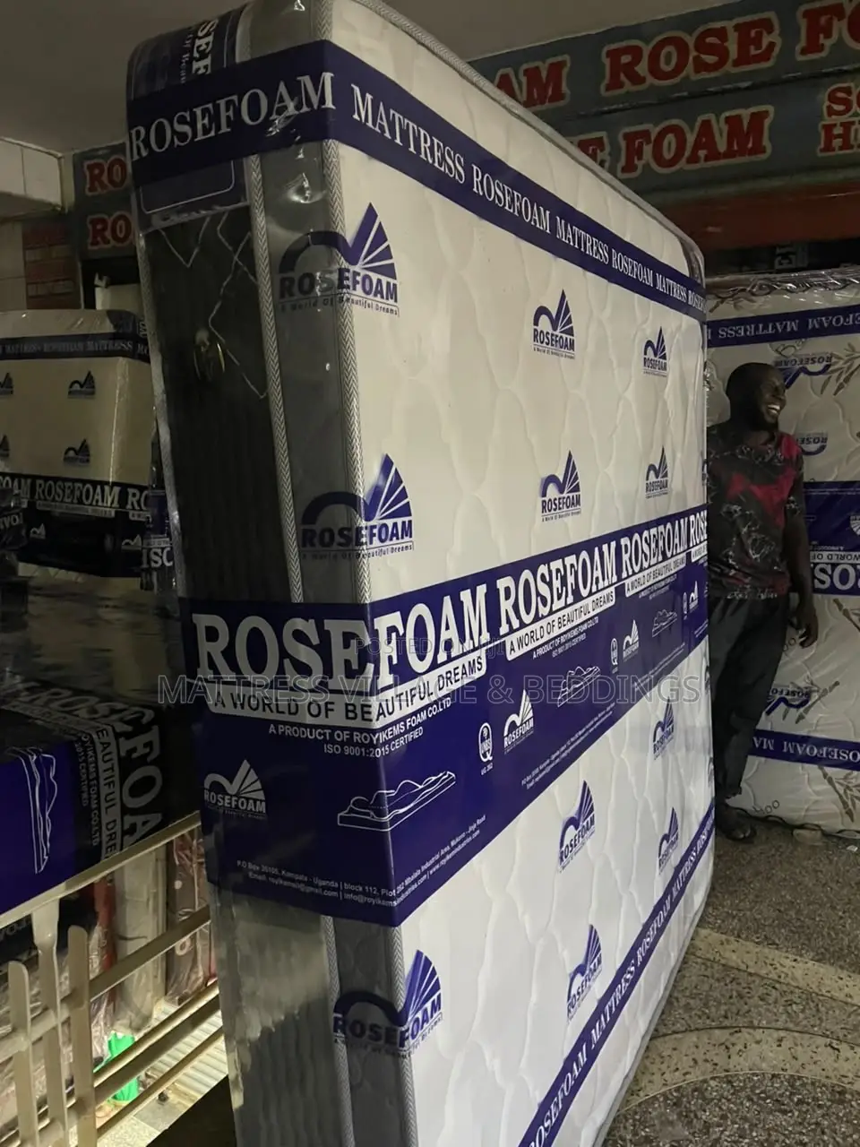6by6 12inches Spring Mattress of Rosefoam