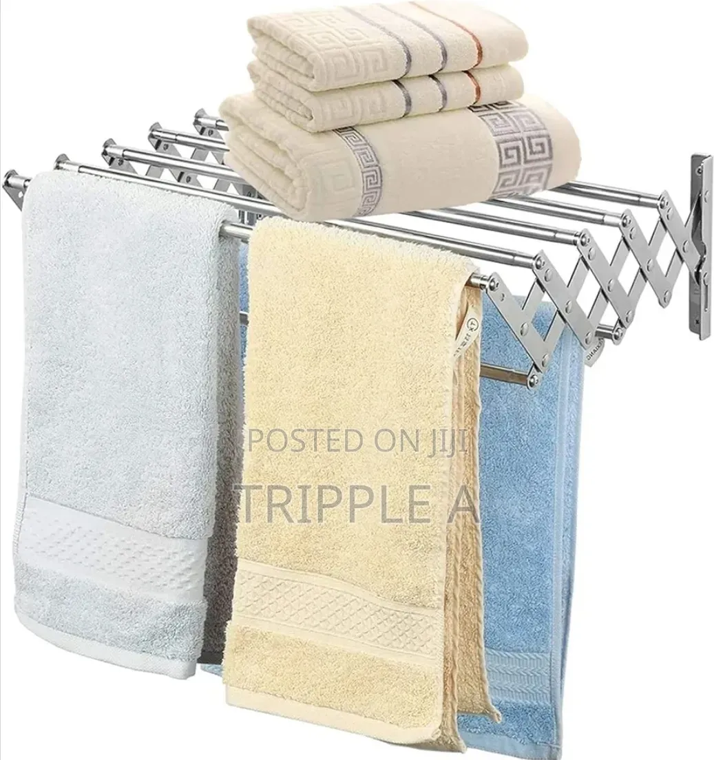 Wall Mounted Extendable Clothes Drying Pole