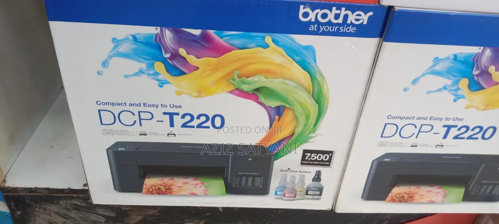 Brother DCP-T220 3-in-1 Color Ink Tank Printer Print, Scan, Copying.