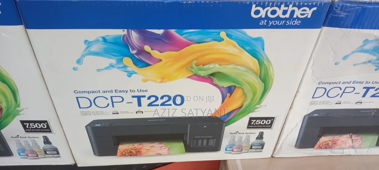 Brother DCP-T220 3-in-1 Color Ink Tank Printer Print, Scan, Copying.