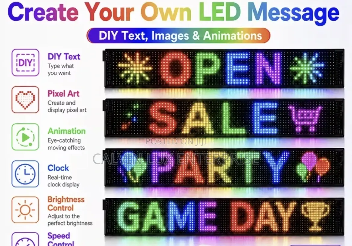 Led Text Moving Light Programmable
