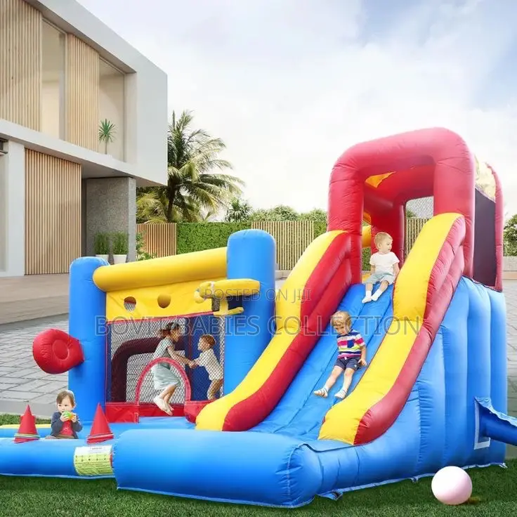 Indoor Outdoor Kids Bouncing Castle With Slide