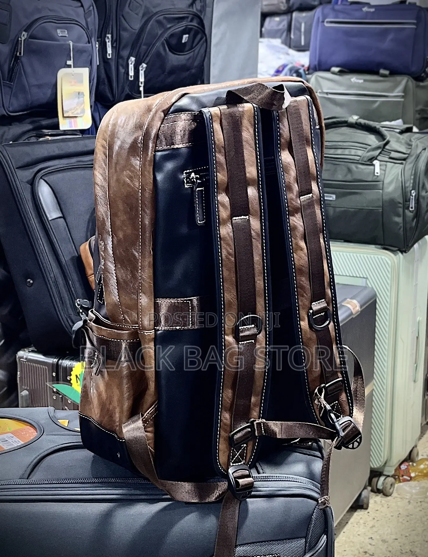 Designer Leather Backpack