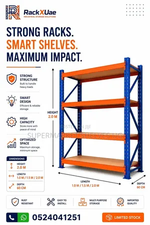 Store Racks 2000x60x2000 on Sale at 1m