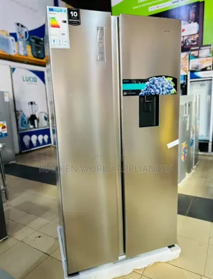 Hisense 750 Litres Silver Side by Side Fridge