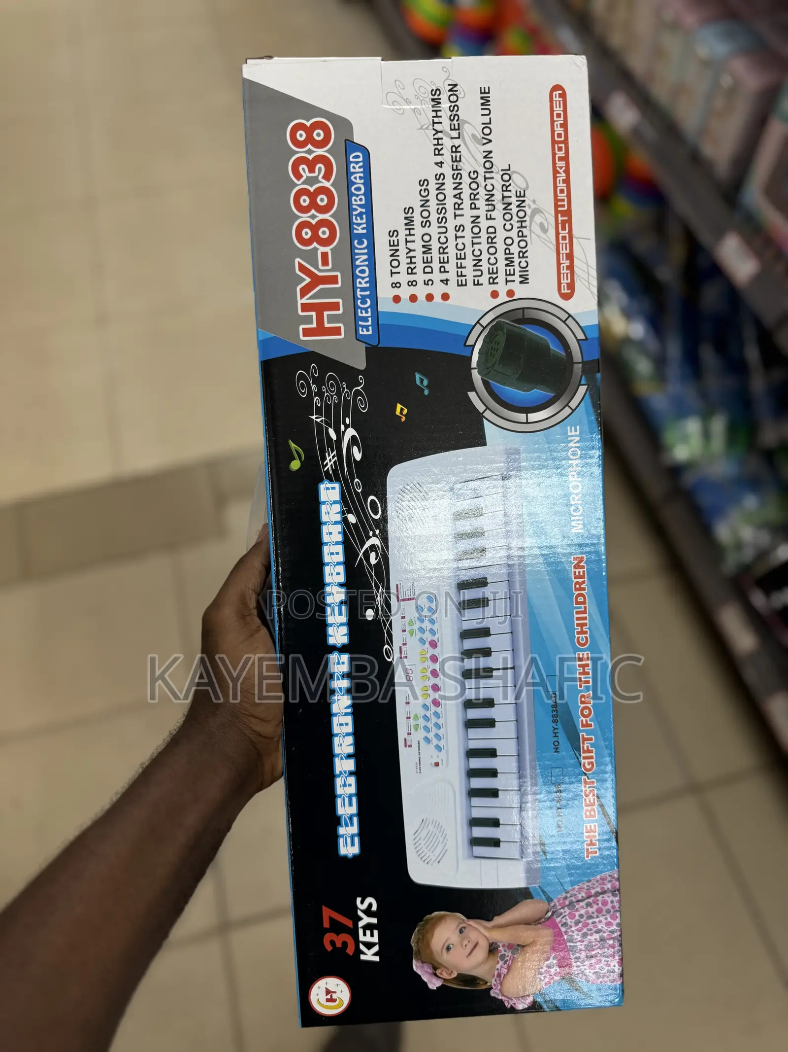 Hy-8838 Kids 37-Key Electronic Keyboard Piano With Microphone