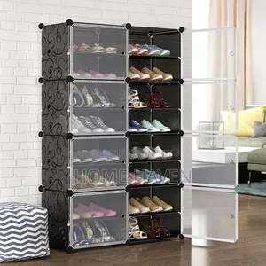 2door 8tier Shoe Rack