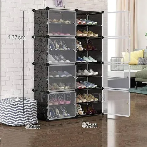 2door 8tier Shoe Rack
