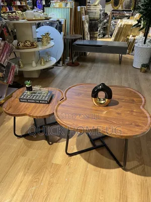 2 in 1 Shaped Wooden Center Table,Coffee Center Table