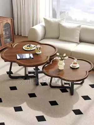 2 in 1 Shaped Wooden Center Table,Coffee Center Table