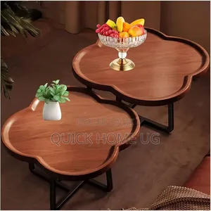 2 in 1 Shaped Wooden Center Table,Coffee Center Table