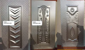 Embossed Stainless Steel Door Panel Measures 2000x1000x1.0mm