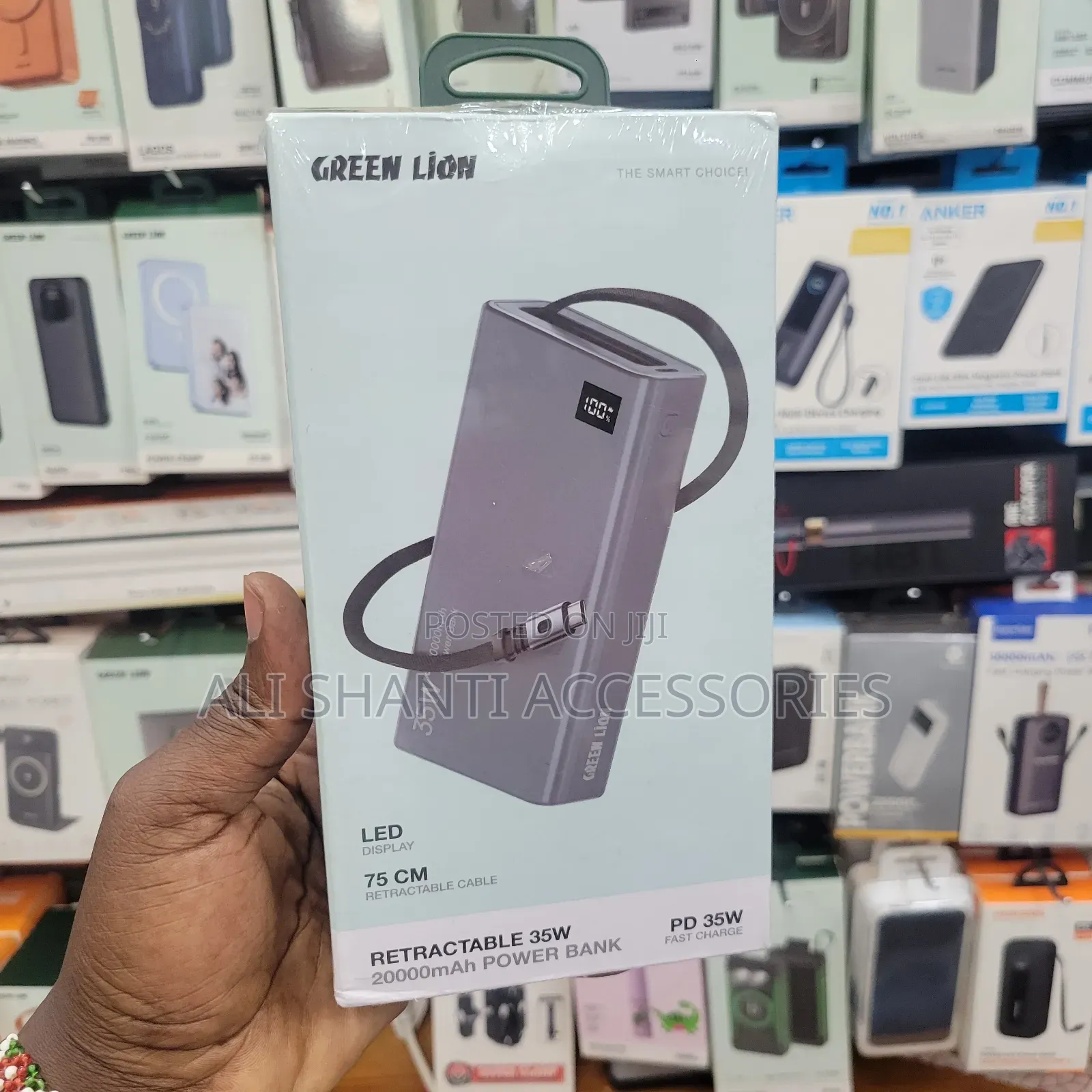 35w Retractable 20000mah Power Bank