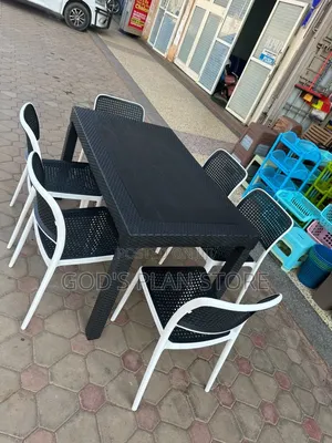 Wicker Indoor Outdoor Plastic Table and Chairs Plastic Table and Chair