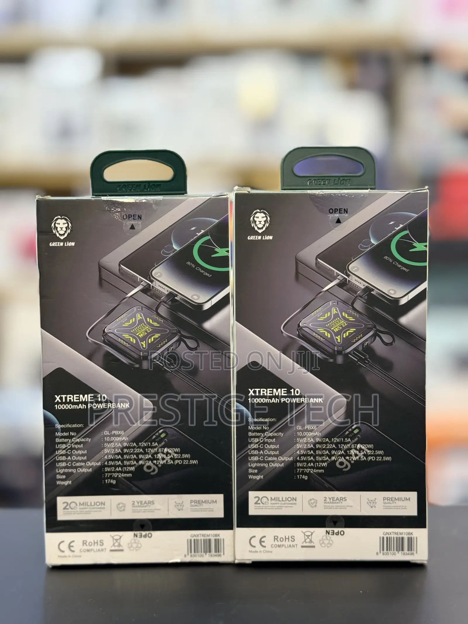 Green Lion Xtreme 10 Power Bank 10000mah With Power Delivery 22.5w