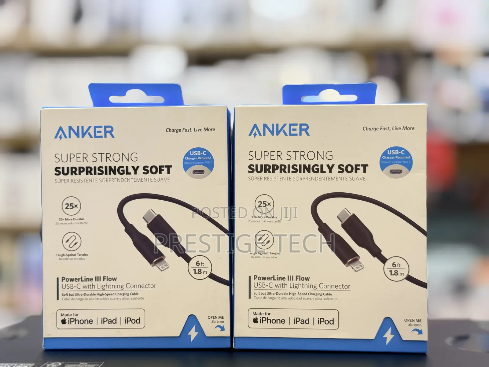 Anker Usb C to Lightning Cable, Mfi Powerline Iii Flow iPhone Cable 2m