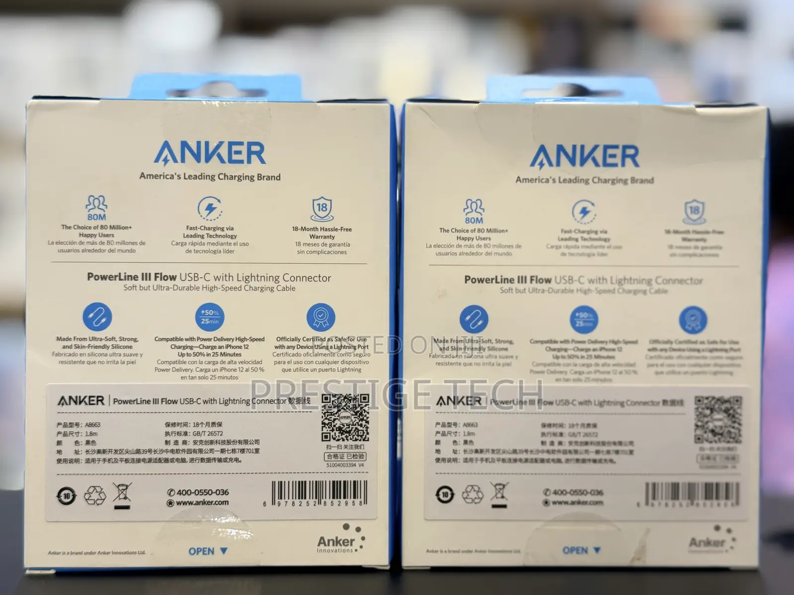 Anker Usb C to Lightning Cable, Mfi Powerline Iii Flow iPhone Cable 2m