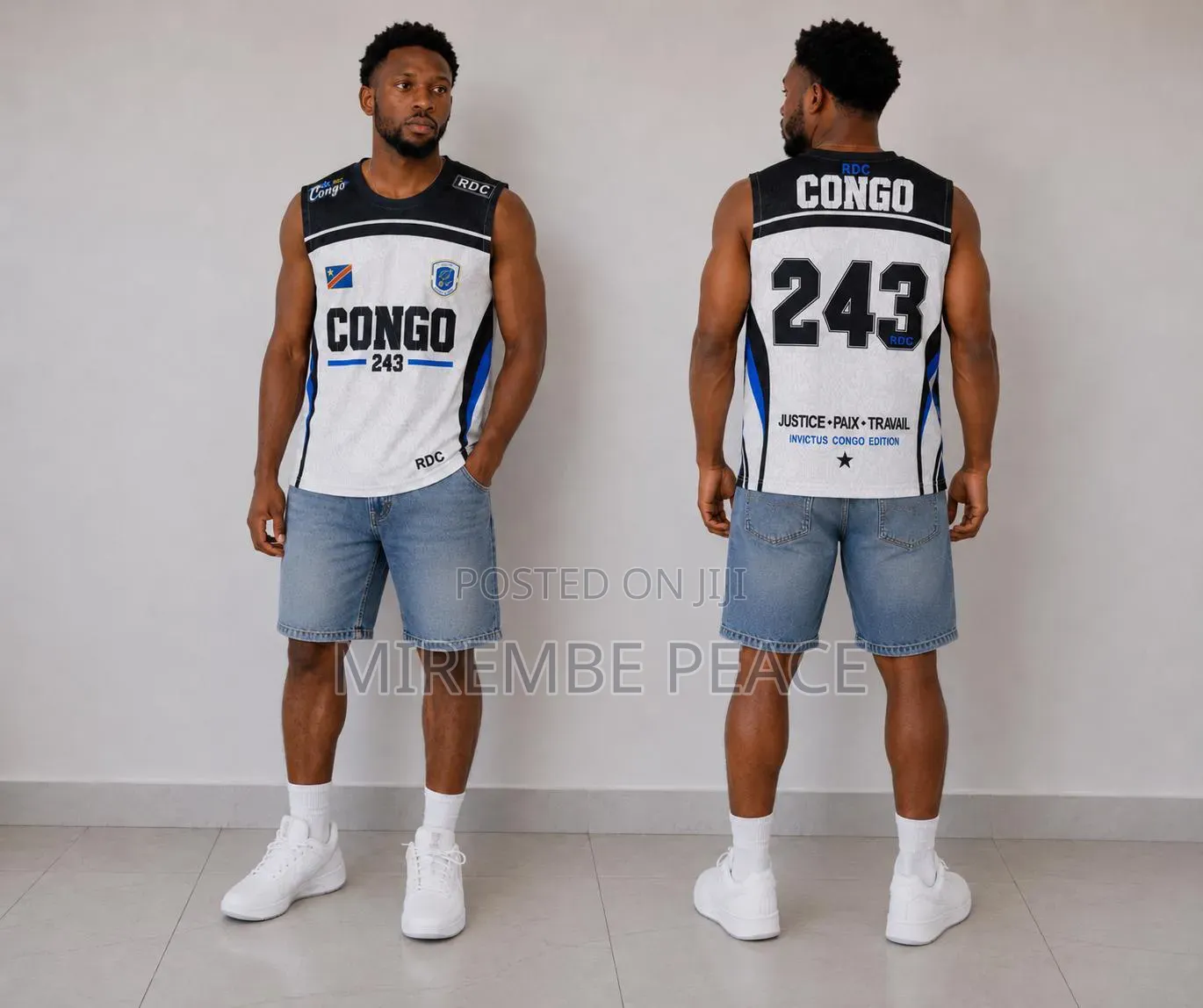 Sleeveless Athletic Jerseys Congo