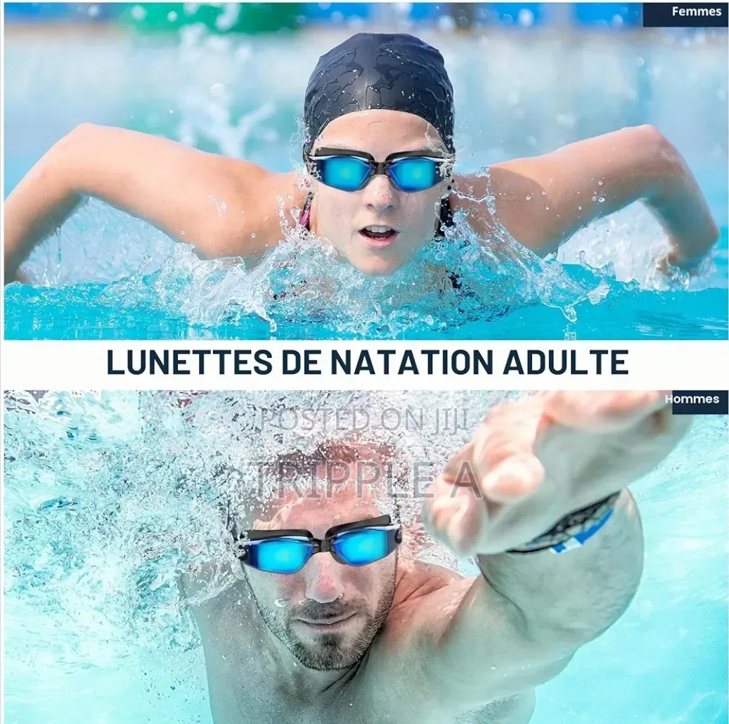 Uv Swimming Goggles Black