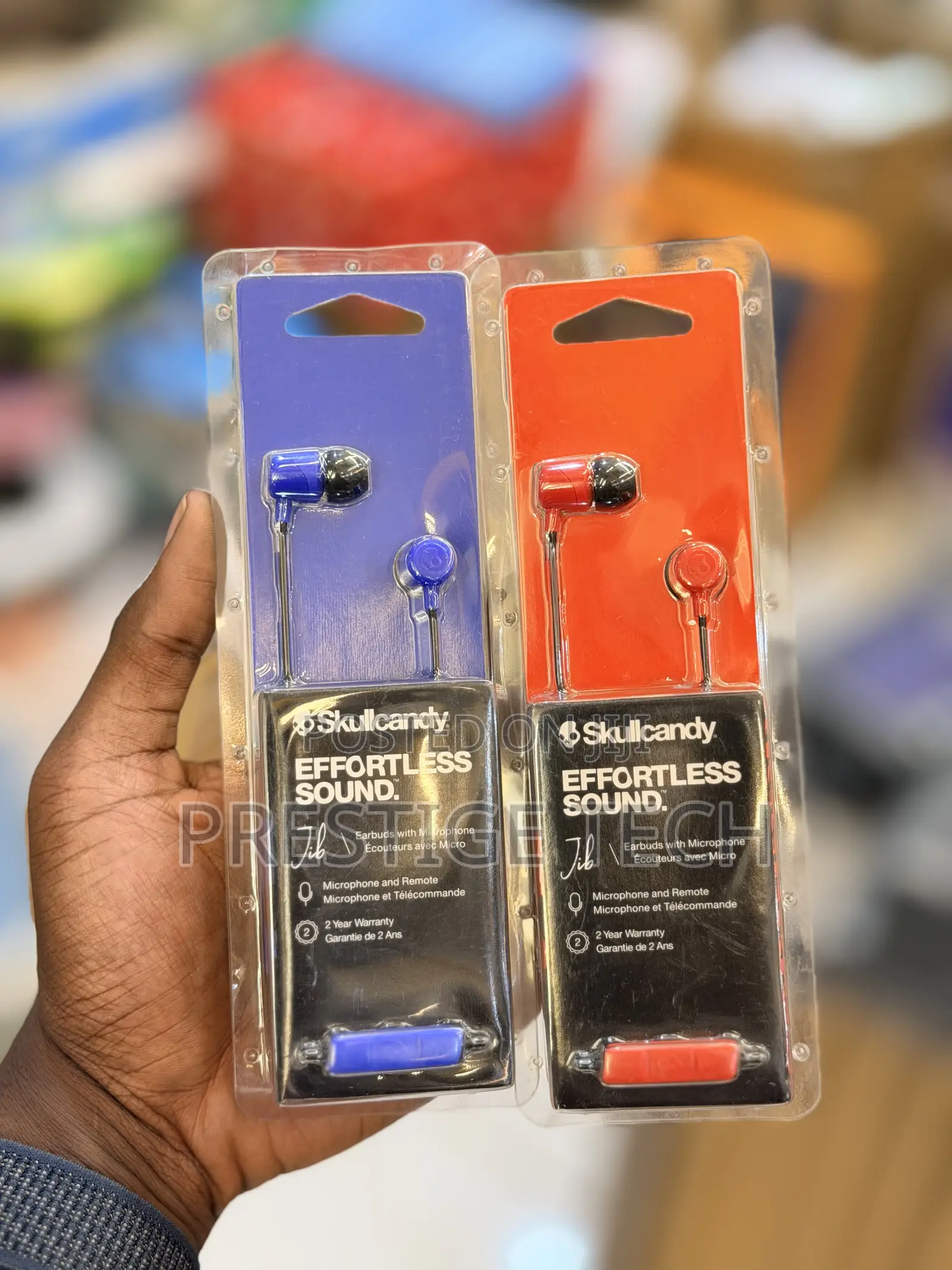 Skullcandy Jib Wired Earbuds With 3.5mm Aux Plug, Noise Isolating Fit