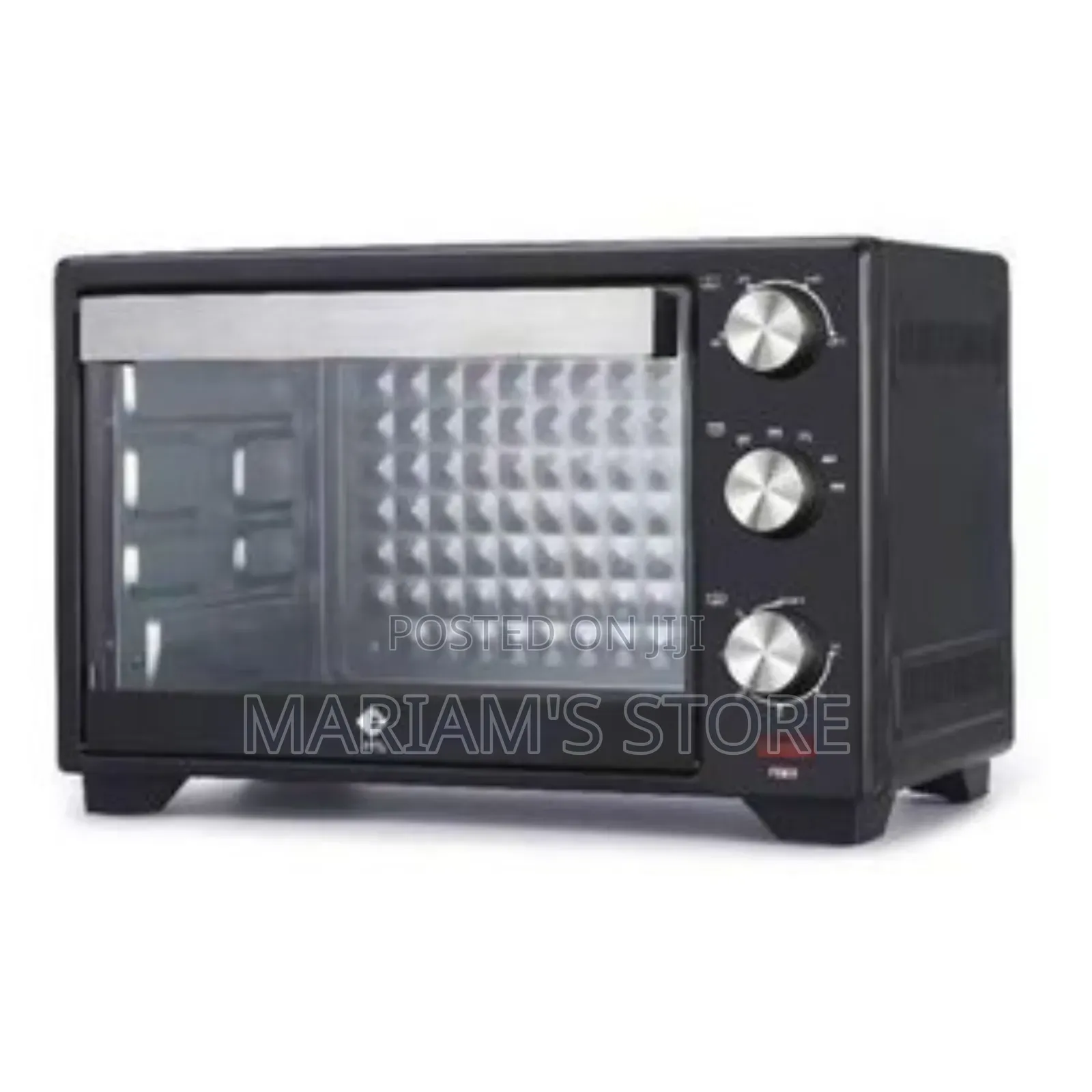 Pearllight 20-Litre Electric Oven in Black, With a 60-Minute Timer .