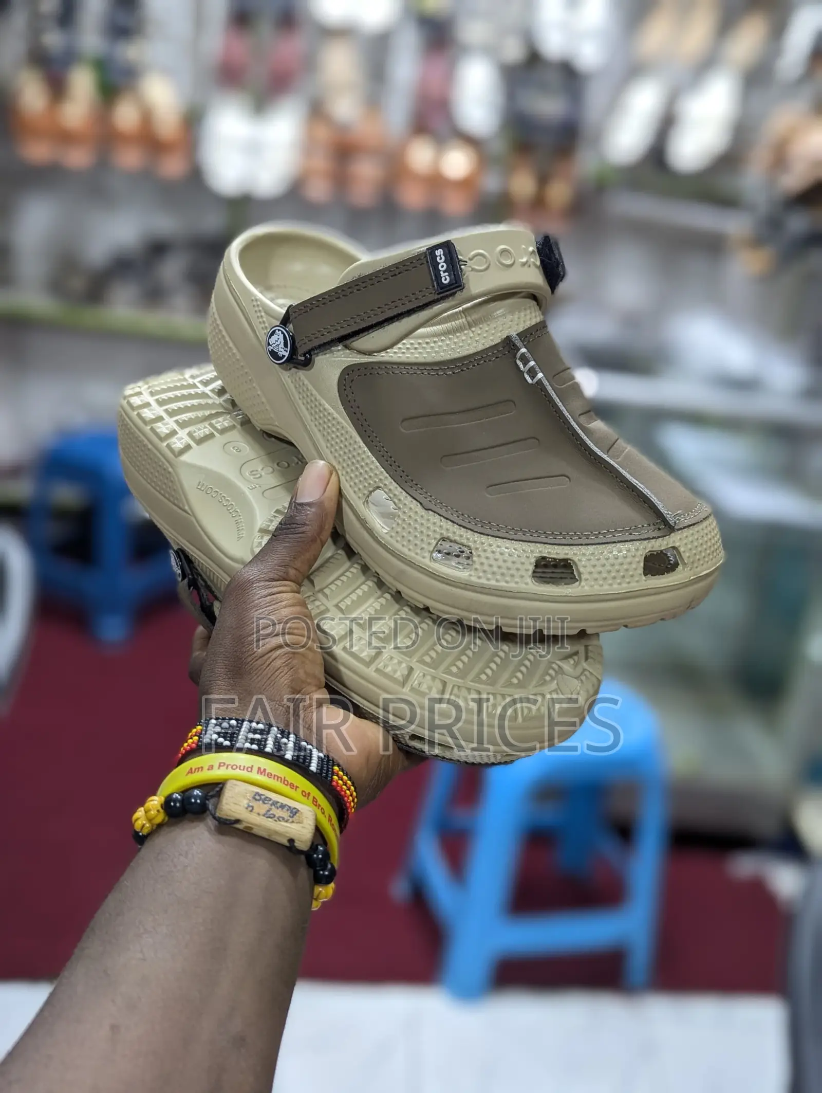 Leather Crocs Sandals