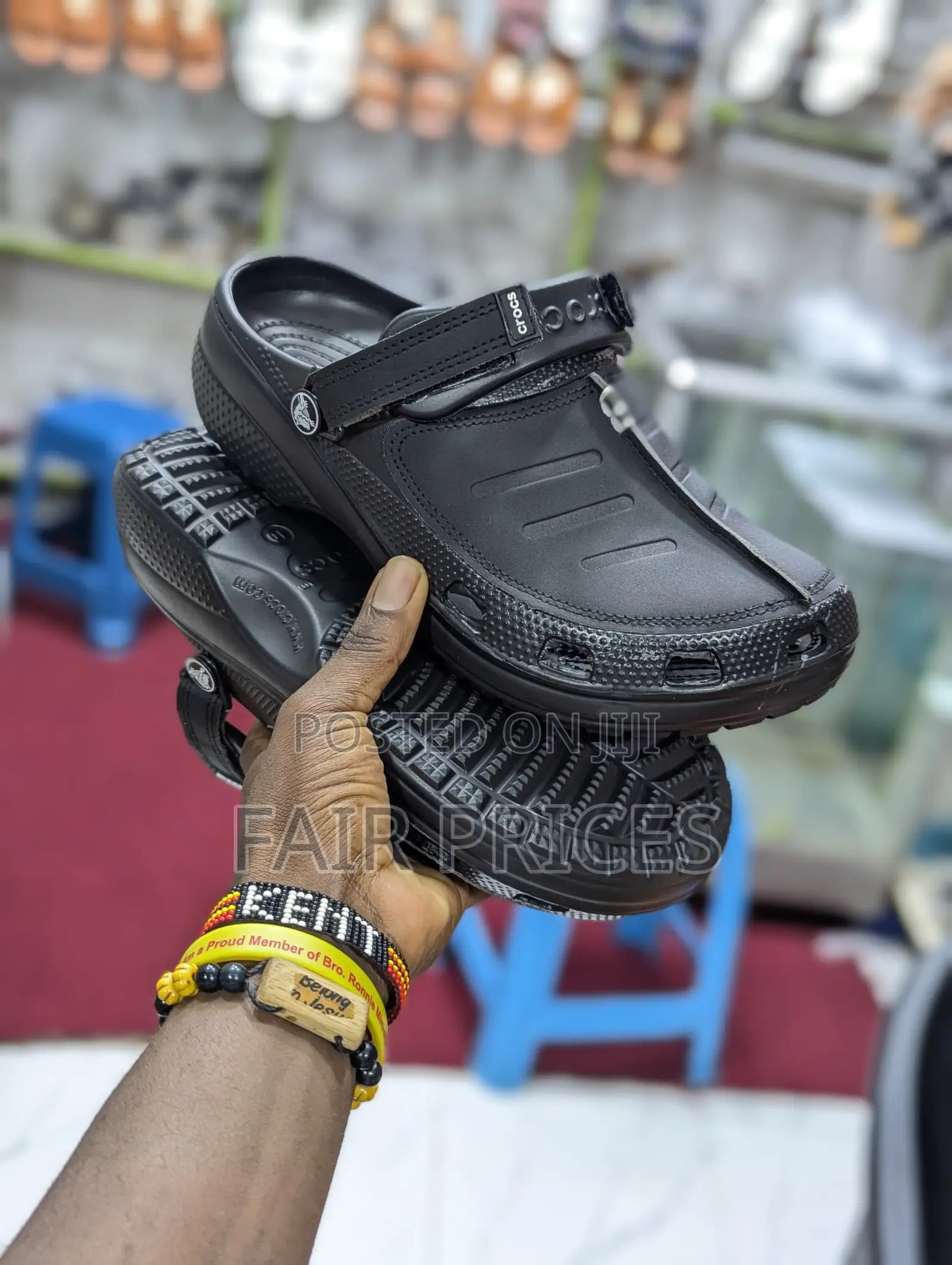 Leather Crocs Sandals