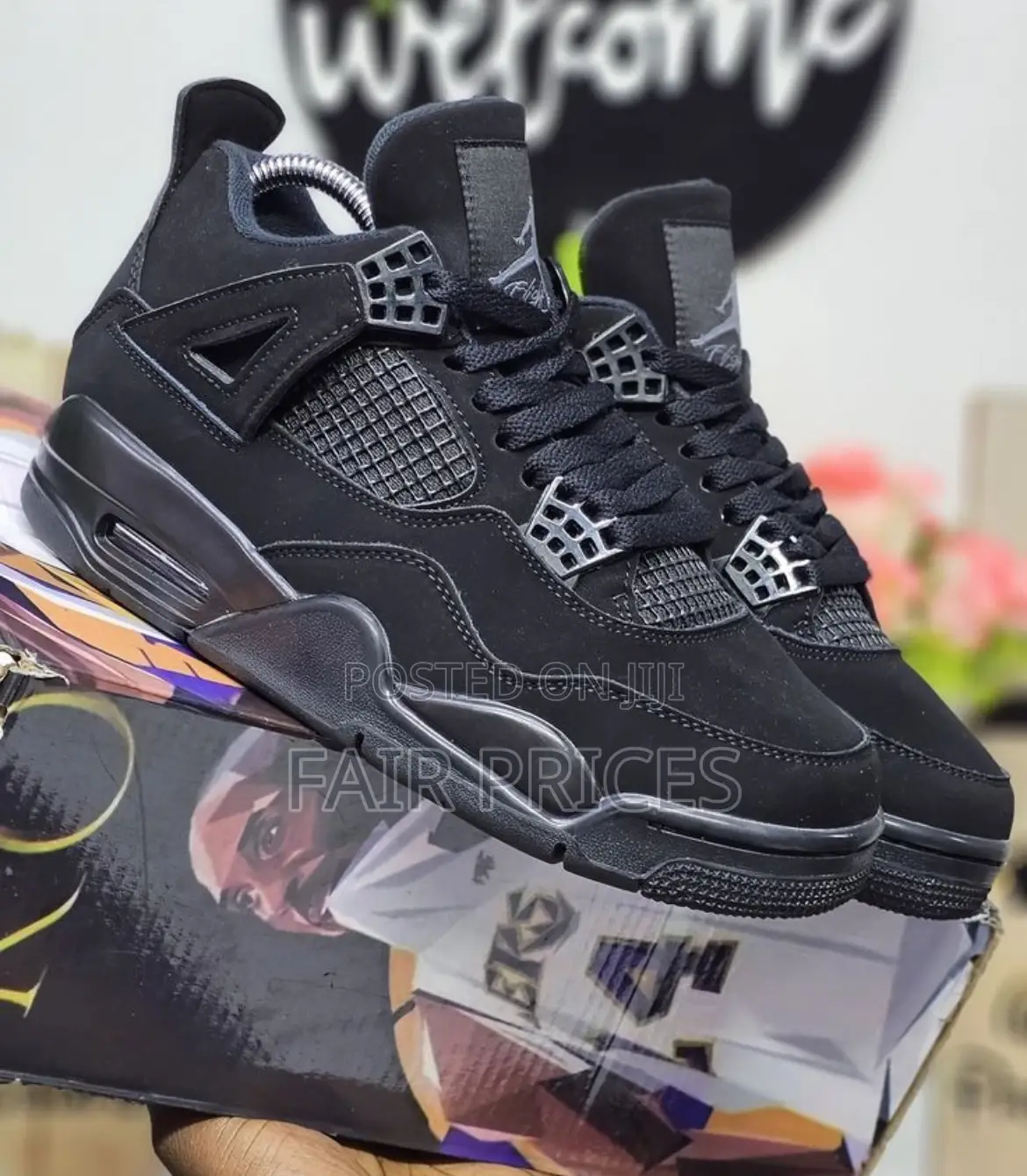 Jordan 4 Blackcat Suede Original
