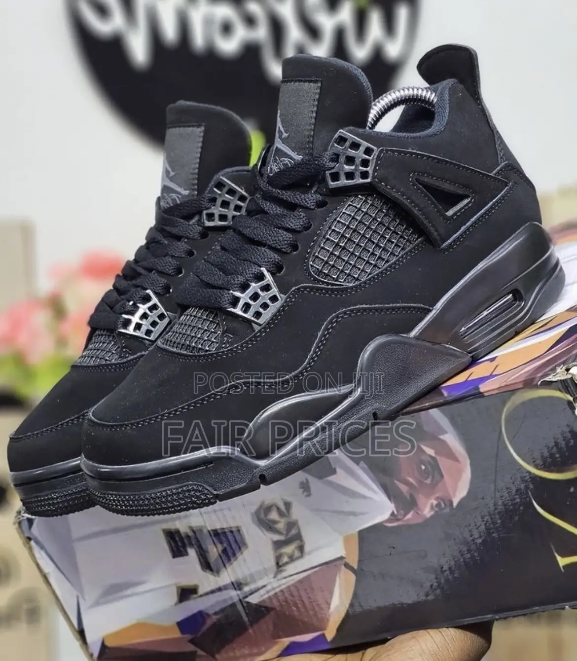 Jordan 4 Blackcat Suede Original