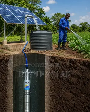 40m Head Solar Deep Well Pump 400w 4000l/H Irrigation Water Pump 24v