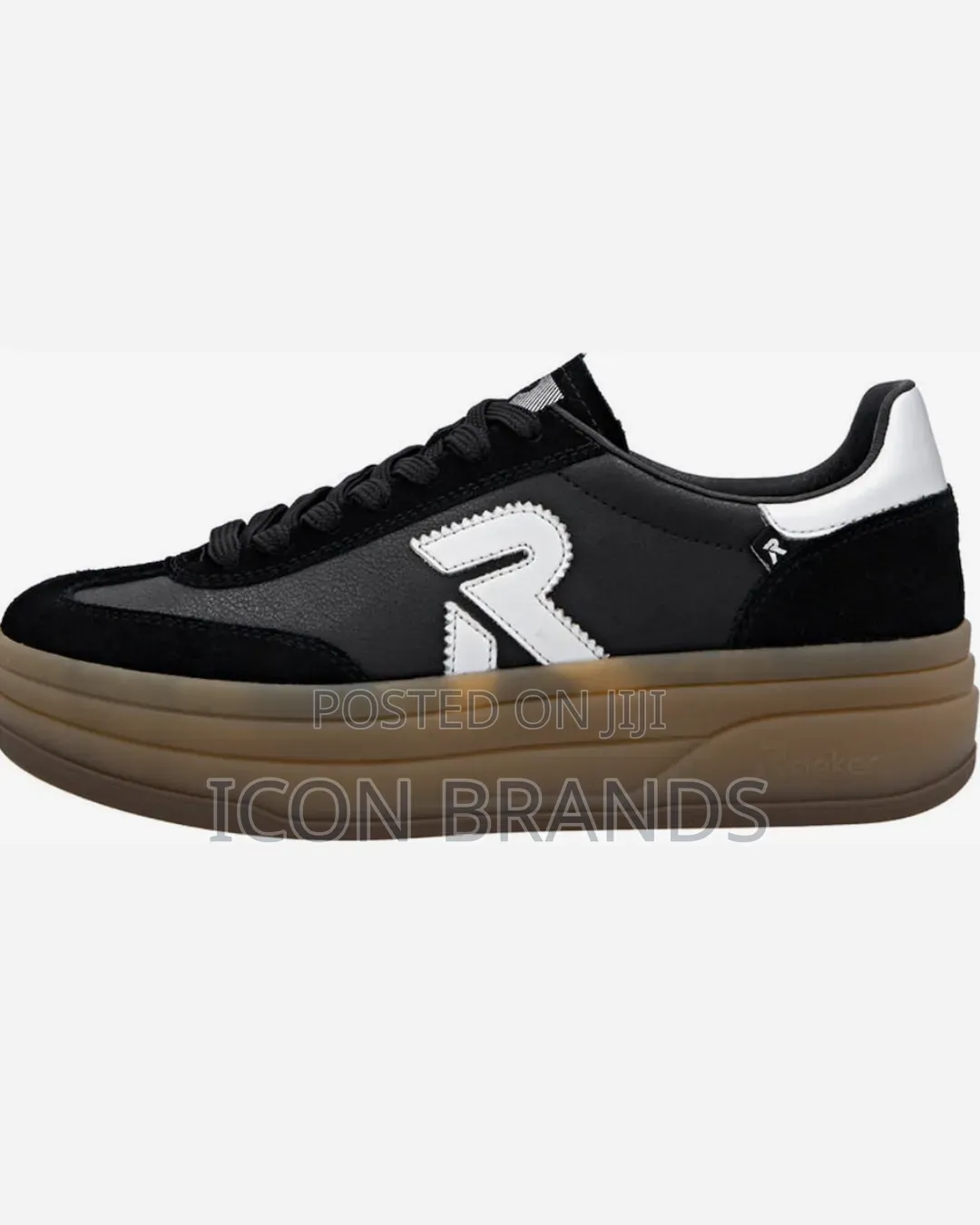 Rieker Womens Trainer W3700-00 Black/Silver